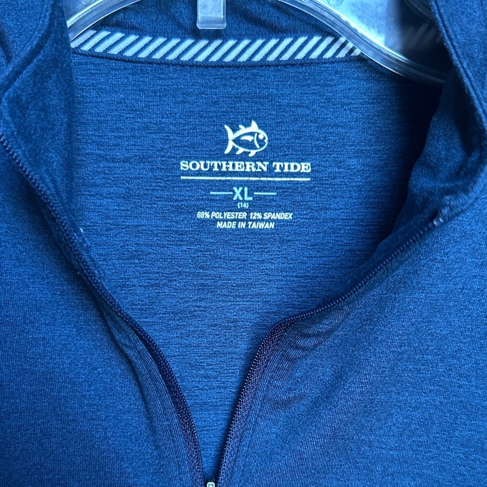 Southern Tide Navy Quarter-Zip Pullover - Picture 3 of 4
